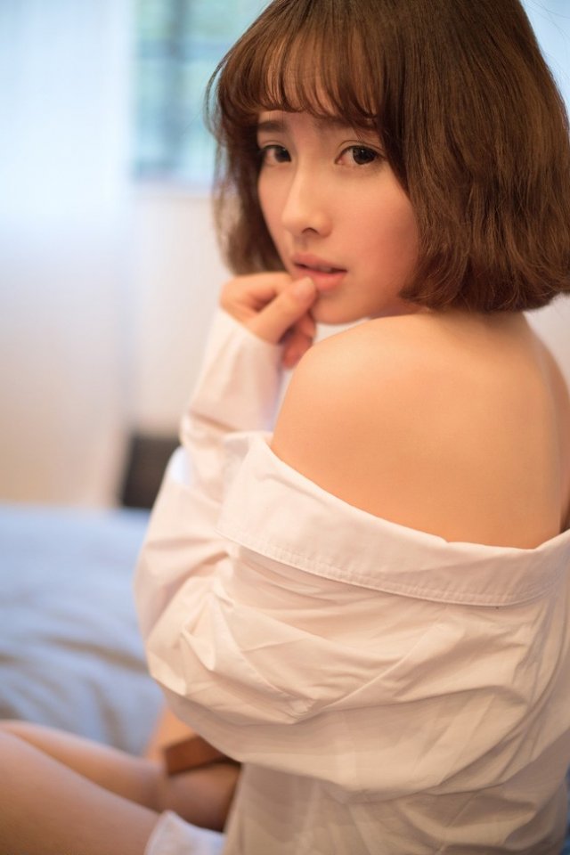Short hair is so beautiful! Little fresh goddess AISI is pure and beautiful