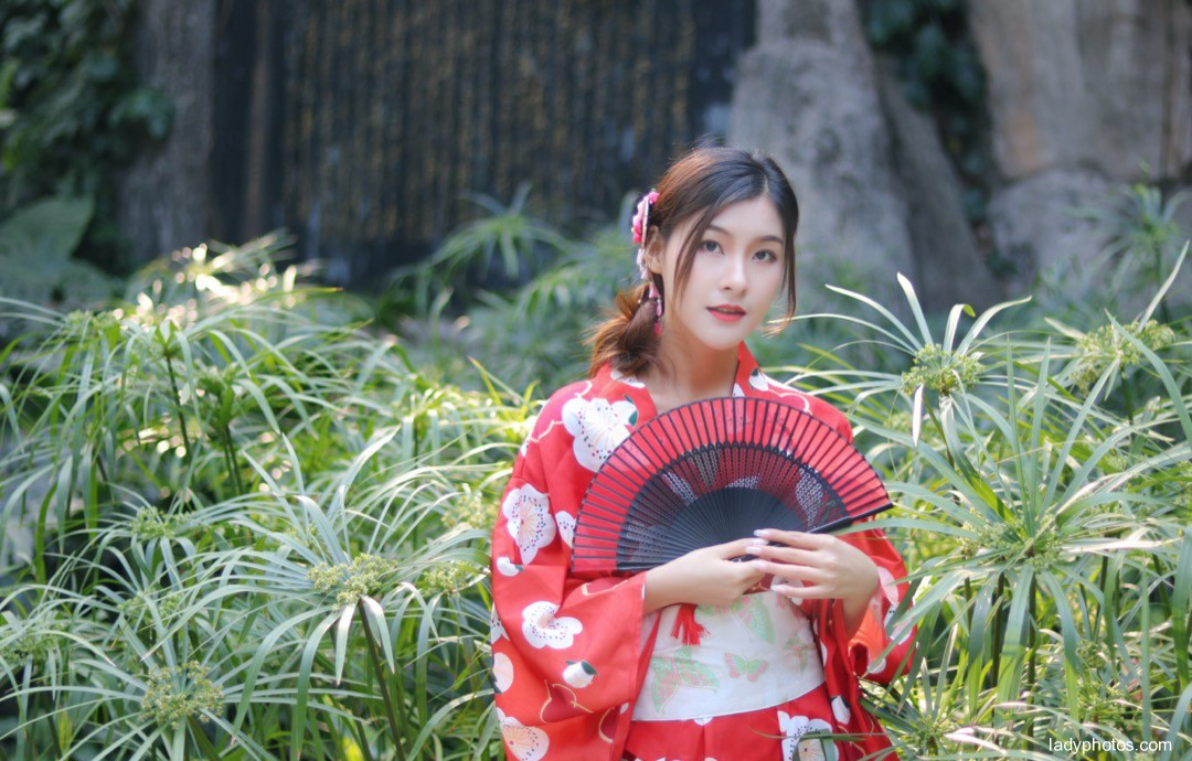 Temperament beauty kimono photo, pure as water, like the girl next door - 2