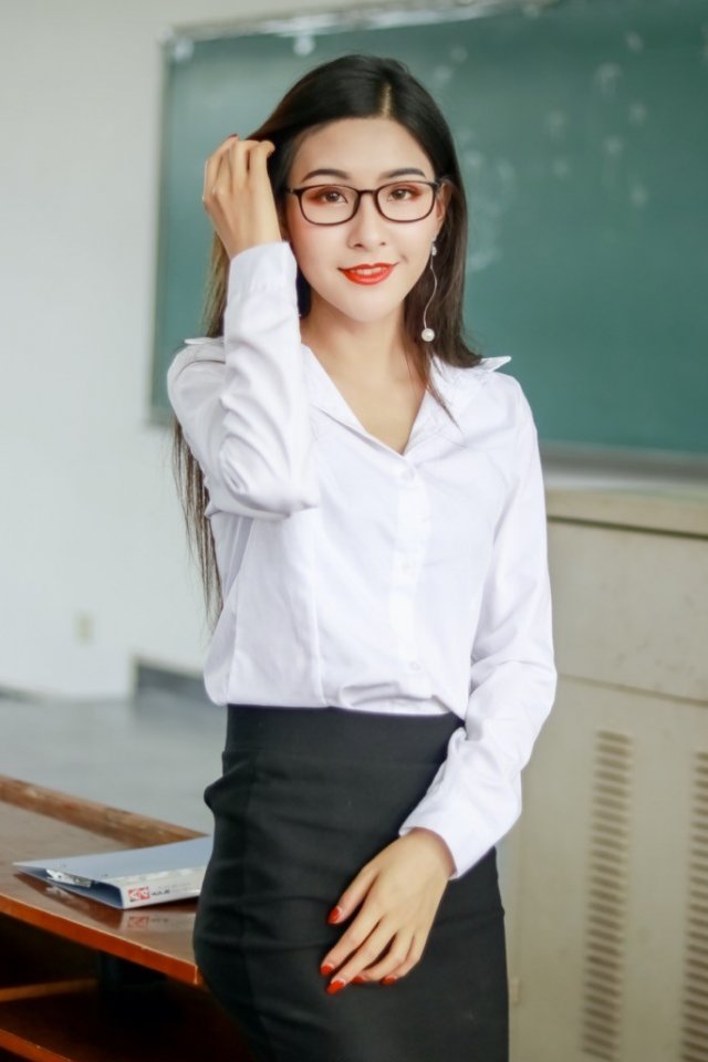 This may be what all boys dream of being a female teacher