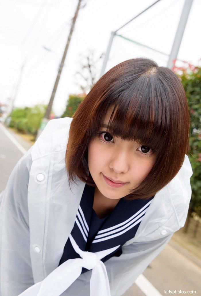 The photo of Japanese female model's school uniform - 3