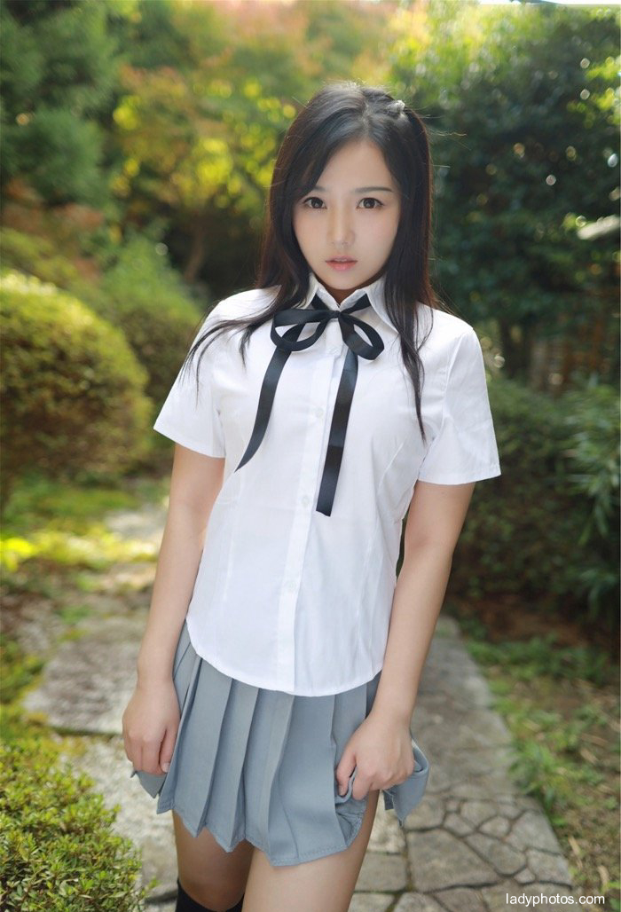 可愛い萌妹徐微唯美写真学生JK制服写真清新でいいです。 - 5