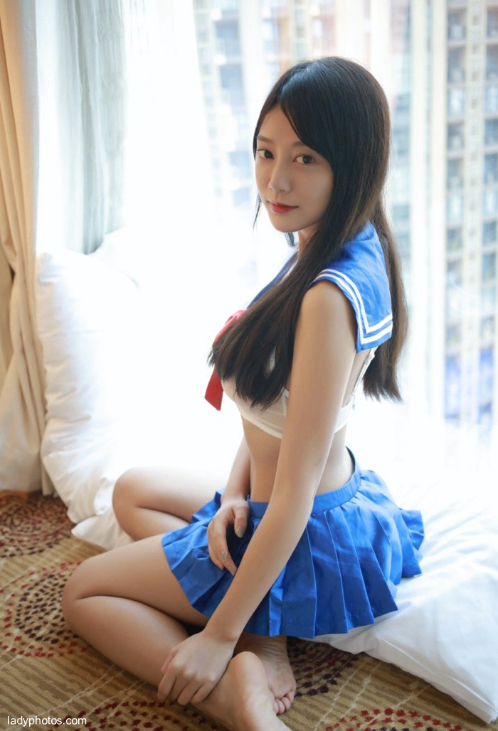 High value domestic beauty he Jiaying JK uniform private pictures, beautiful and eye-catching - 3