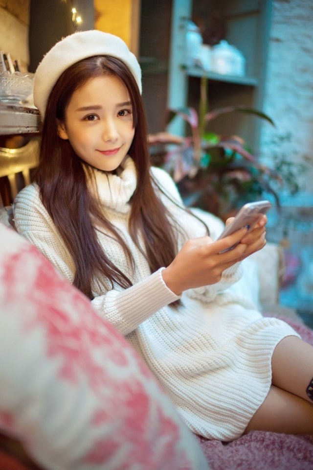 Model Xiaojiu's private room is warm, pure, lovely and warm