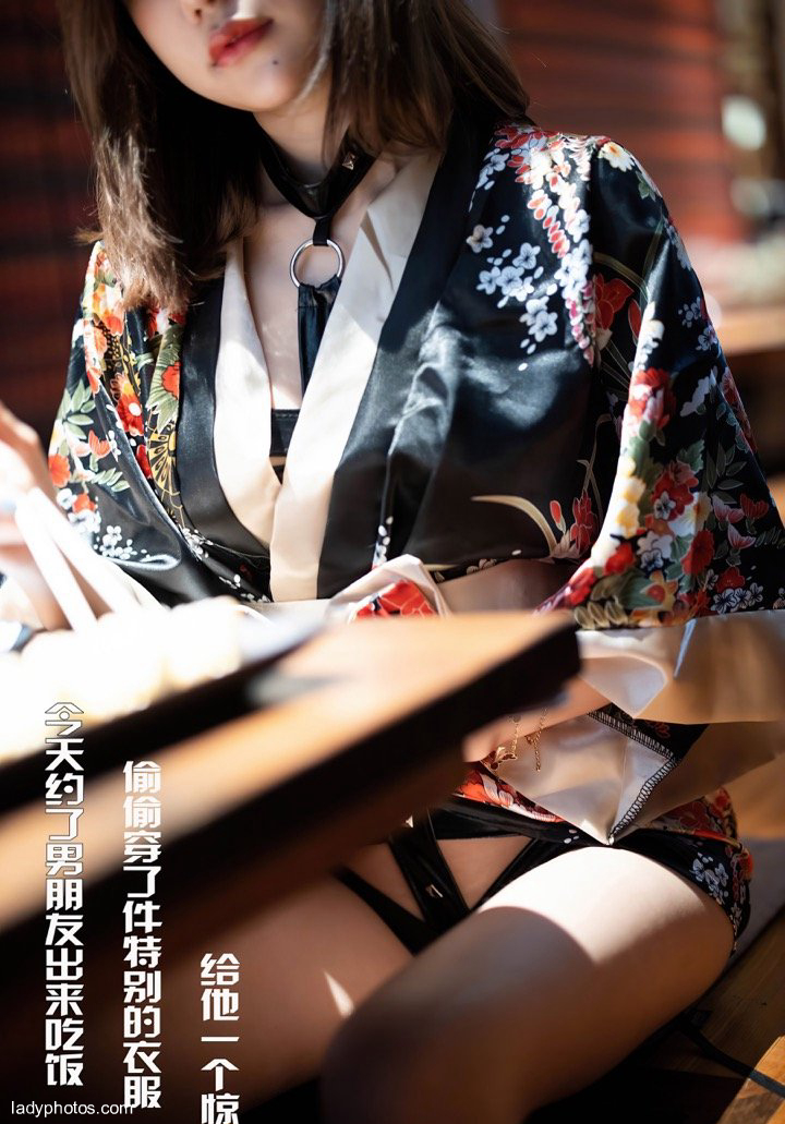 Japanese play is really exciting! Milk popping pretty girl Qi Lijia style kimono tempts her boyfriend - 1