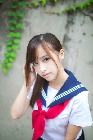 Fresh school flower sailor uniform