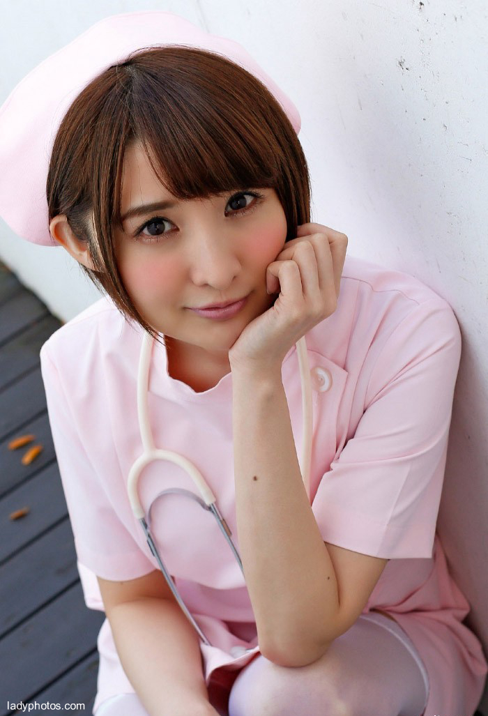 Japanese actress Nana osazaki nurses uniform show giant breasts - 2