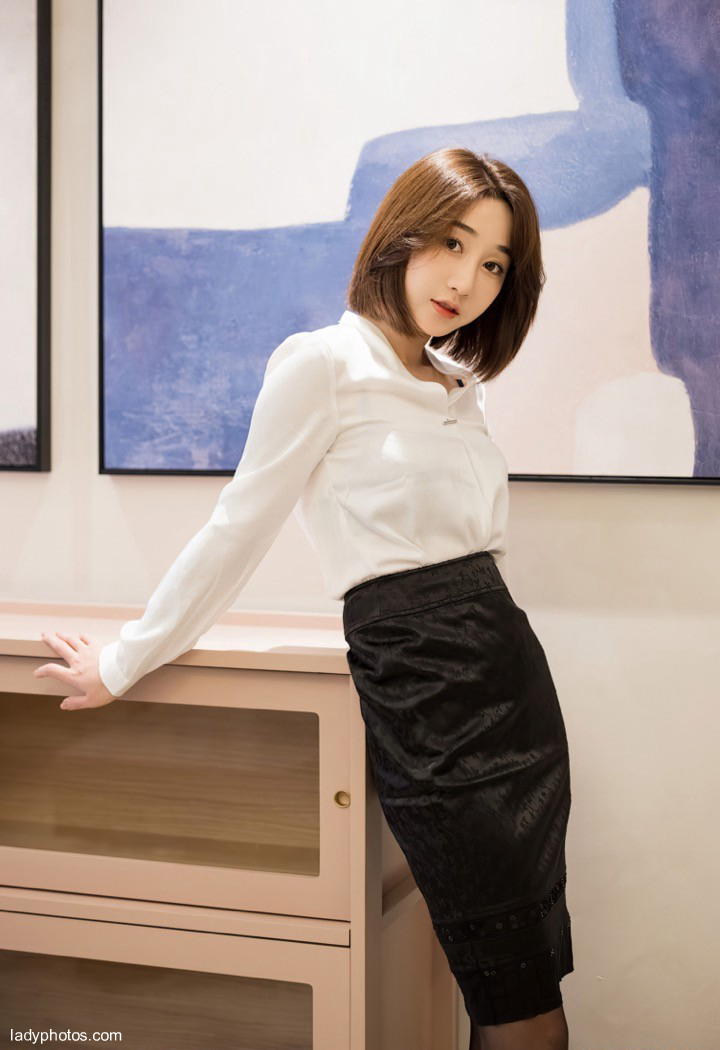 Temperament model small September HD Photo Secretary dress up temptation president - 2